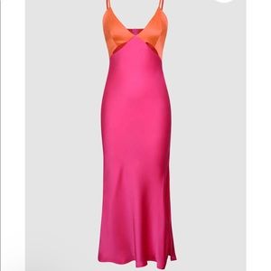 Pink & Red slip gown